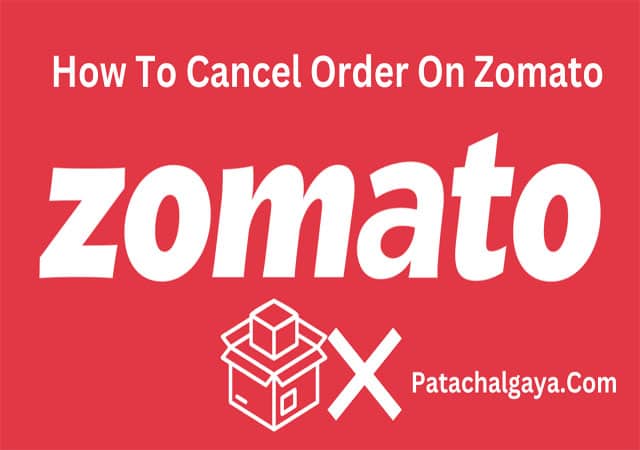 how to cancel order on zomato