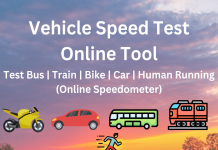 vehicle speed test online tool free